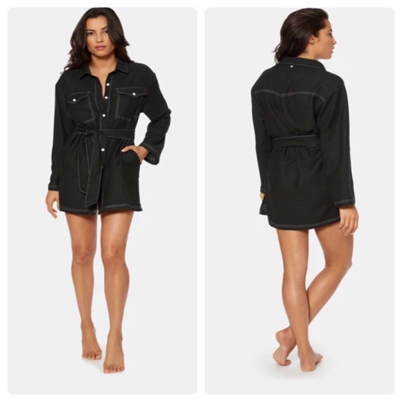 DOLCE VITA Button Down Swimsuit Coverup Size XS - Picture 4 of 8